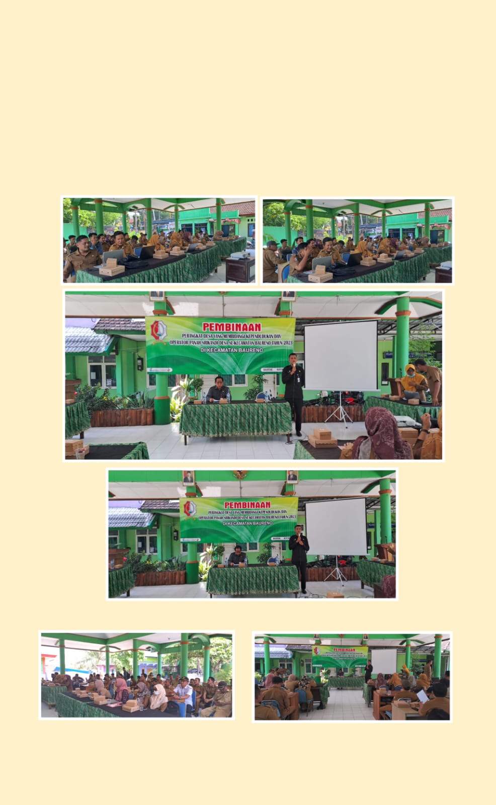 PEMBINAAN PERANGKAT DESA YANG MEMBIDANGI KEPENDUDUKAN DAN OPERATOR PANAH SRIKANDI DESA.