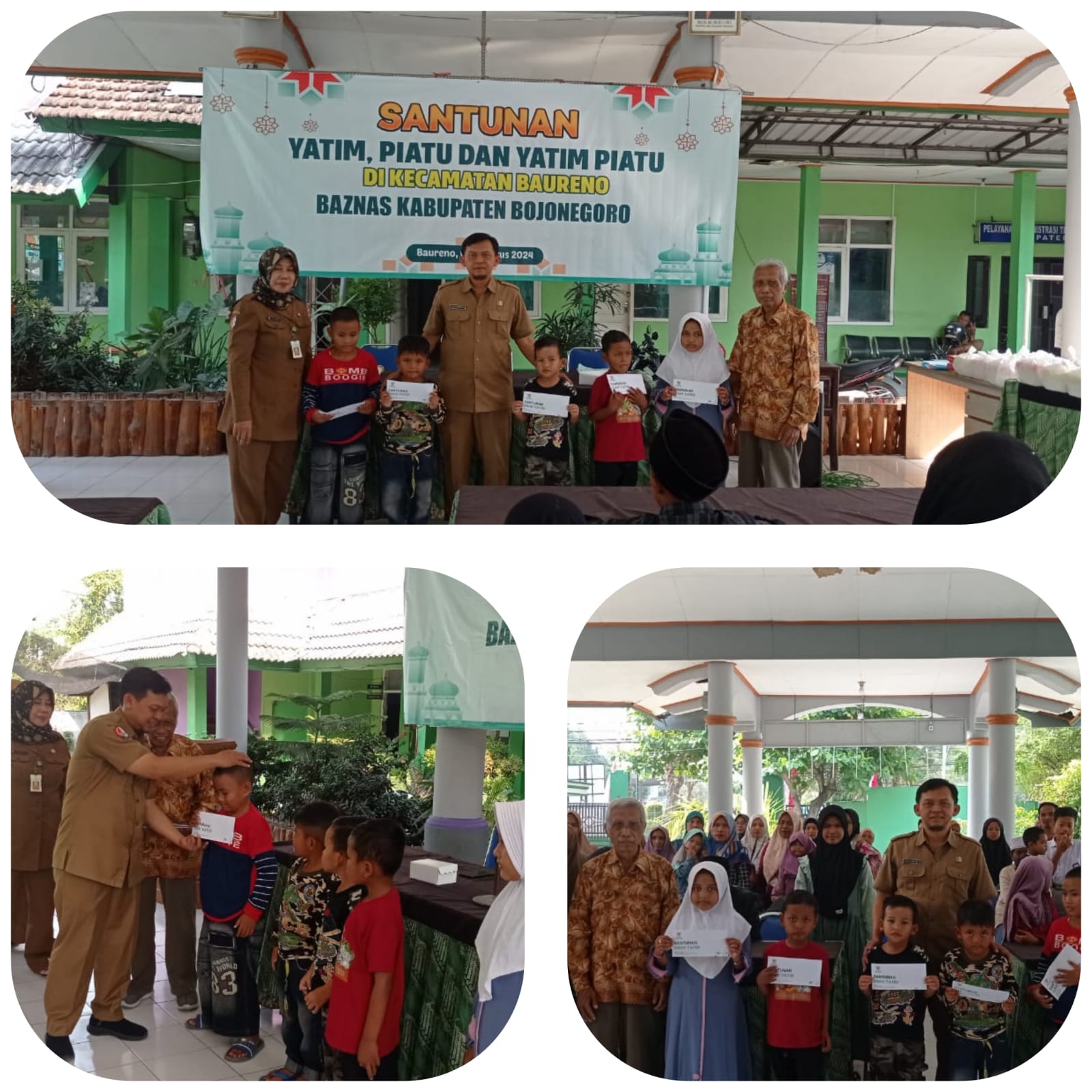 UPZ BAZNAS KECAMATAN BAURENO BERIKAN SANTUNAN KE YATIM,PIATU DAN YATIM PIATU SE KECAMARAN BAURENO