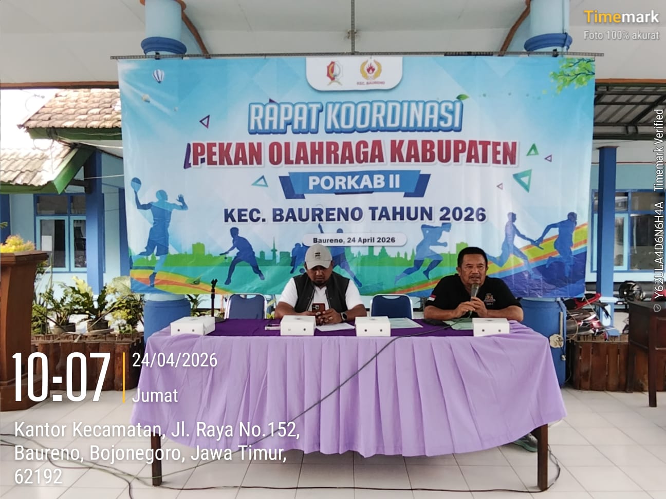 Rapat Koordinasi PORKAB II Digelar di Pendopo Kecamatan Baureno