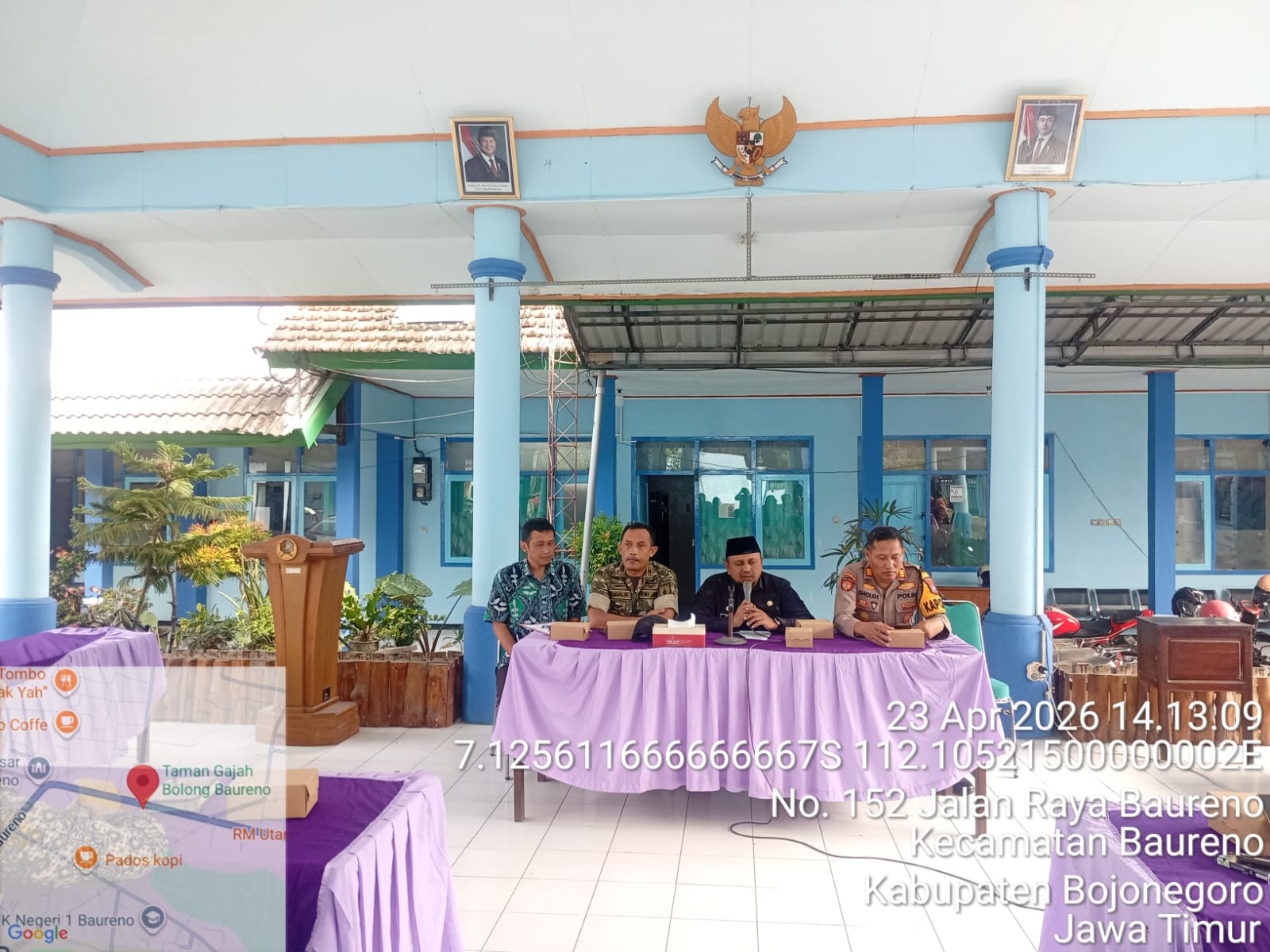 Koordinasi Penanganan Pintu Pembilas Check Dam Desa Kauman Digelar di Pendopo Kecamatan Baureno
