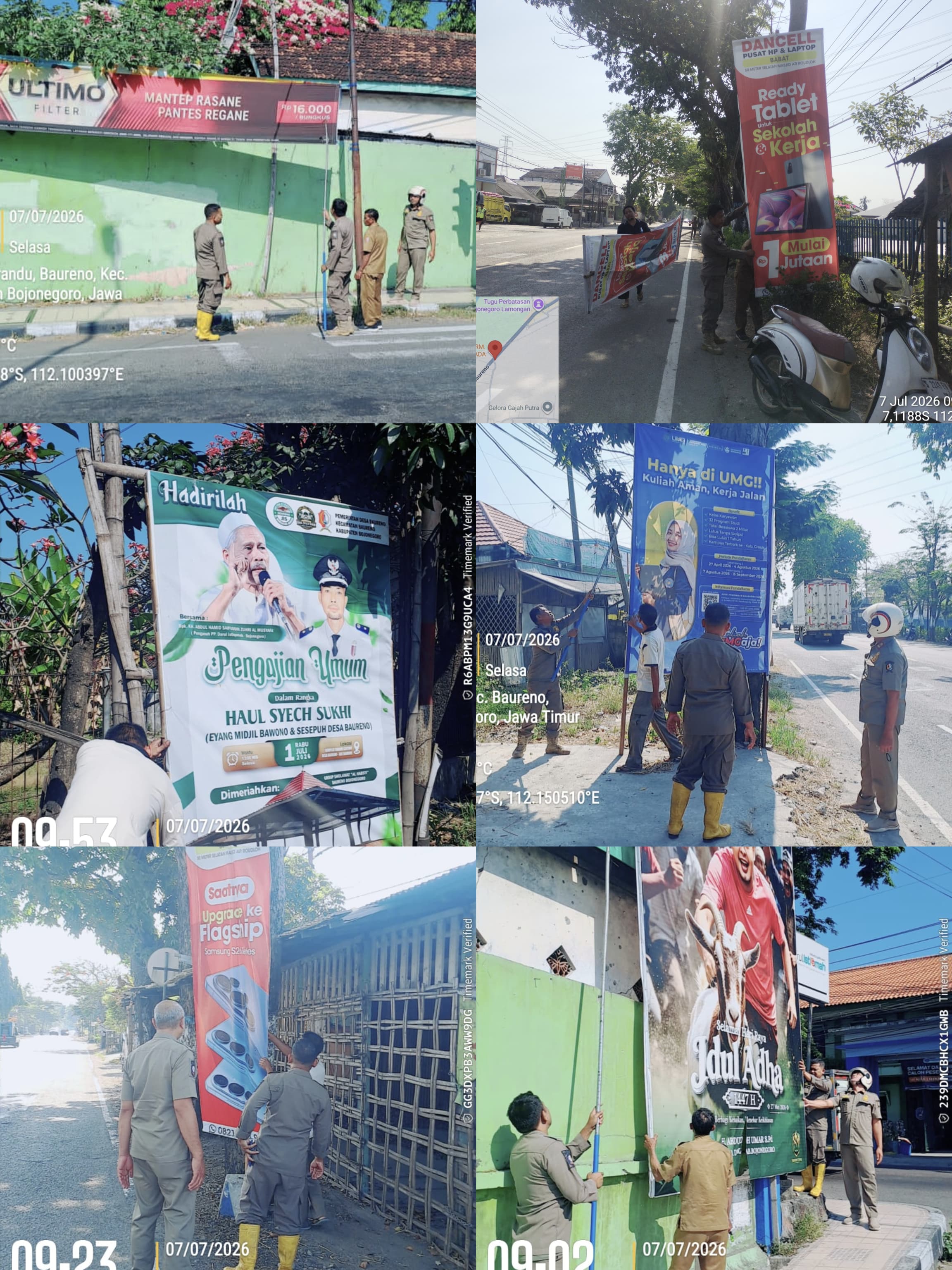 Penertiban Banner, Ciptakan Ruang Publik yang Tertib