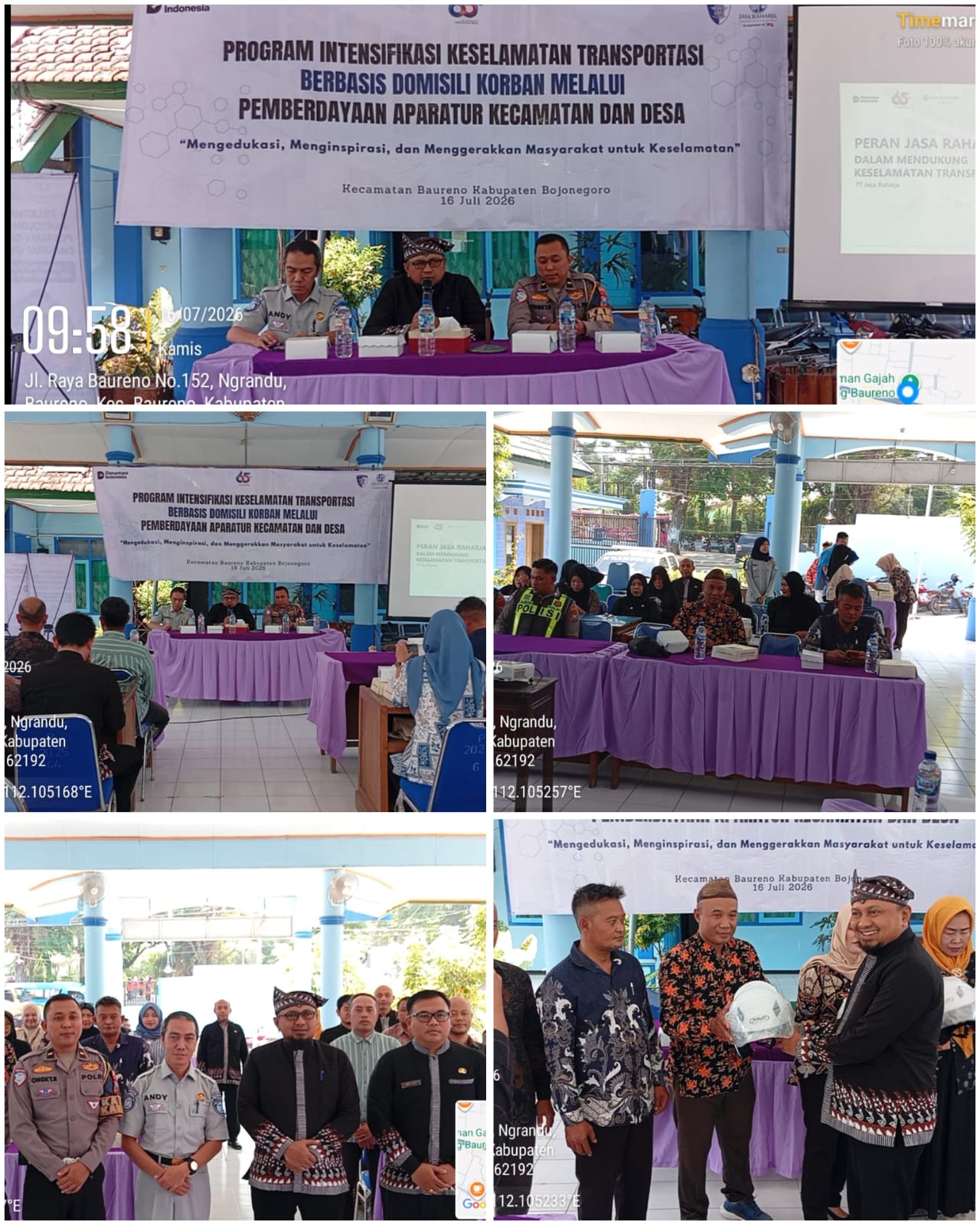 Sosialisasi Keselamatan Transportasi di Kecamatan Baureno