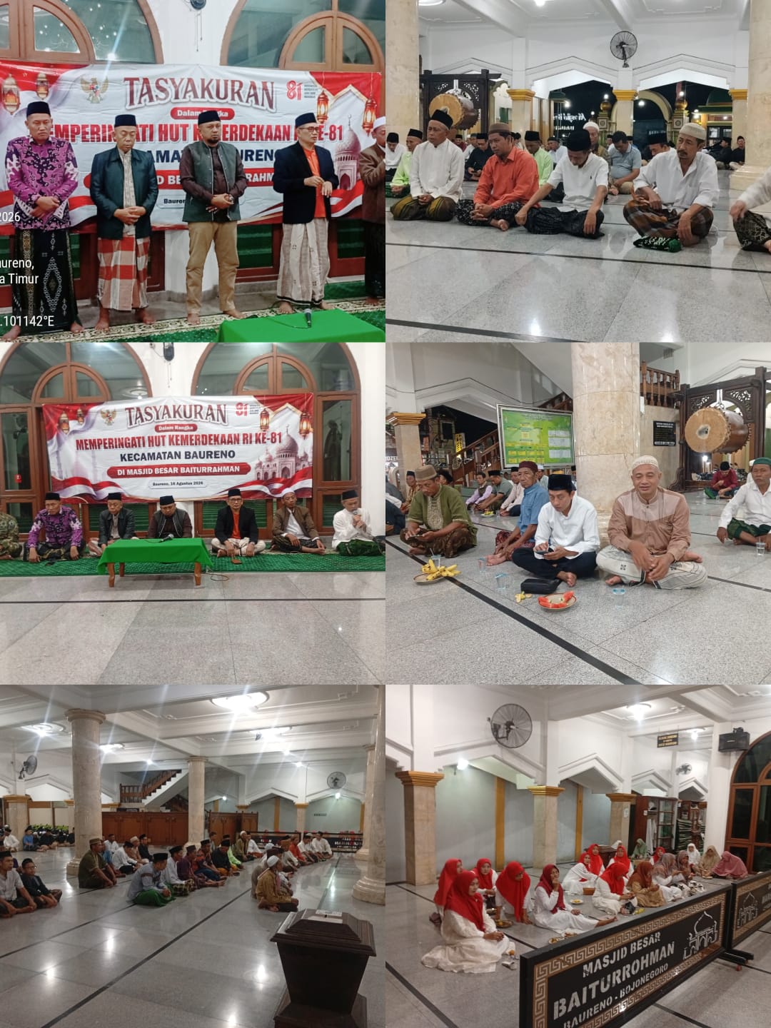 Tasyakuran HUT Kemerdekaan RI ke-81 di Kecamatan Baureno