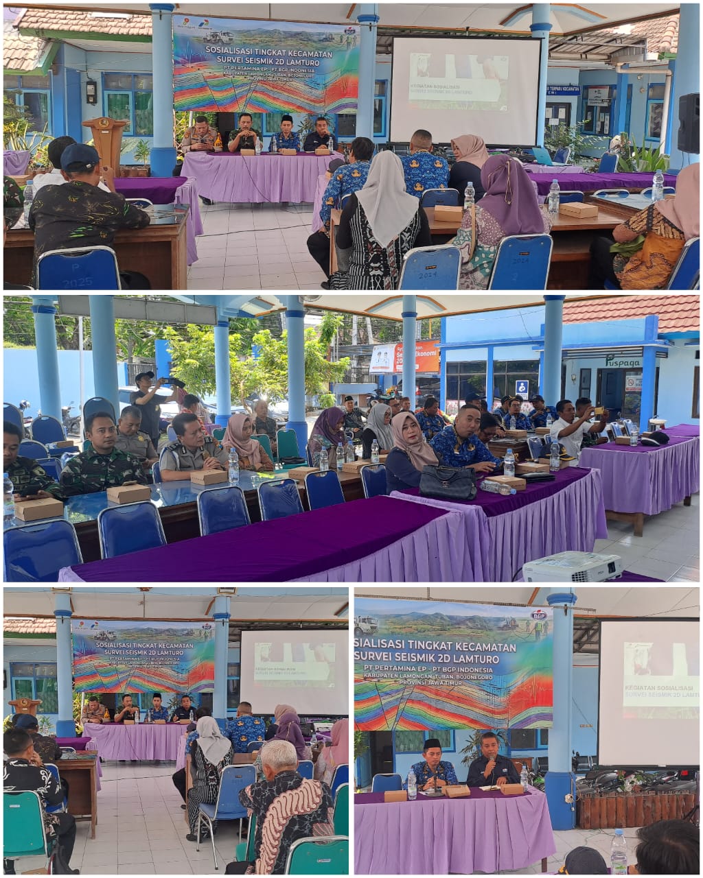 Sosialisasi Tingkat Kecamatan Survey Seismik 2D Lamturo digelar di Pendopo Kecamatan Baureno